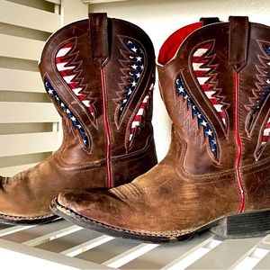 Kids Ariat American flag Boots